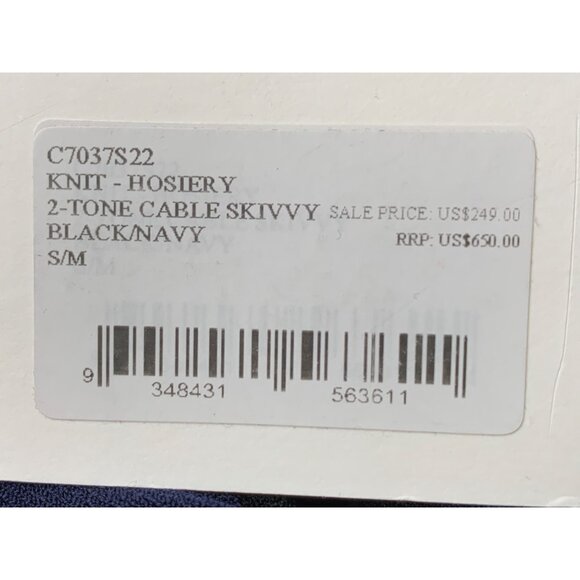 Dion Lee Knit 2-Tone Cable Skivvy S/M Open Weave Mock Neck Sweater RZ10412 - Picture 6 of 11